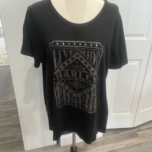Harley-Davidson Black Short Sleeve Tee